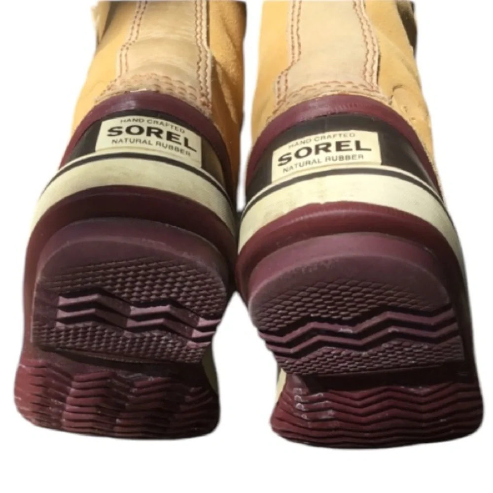 Sorel Joan of Arc Boots Beige Suede Upper Winter Boots Size 6 - Picture 2 of 9